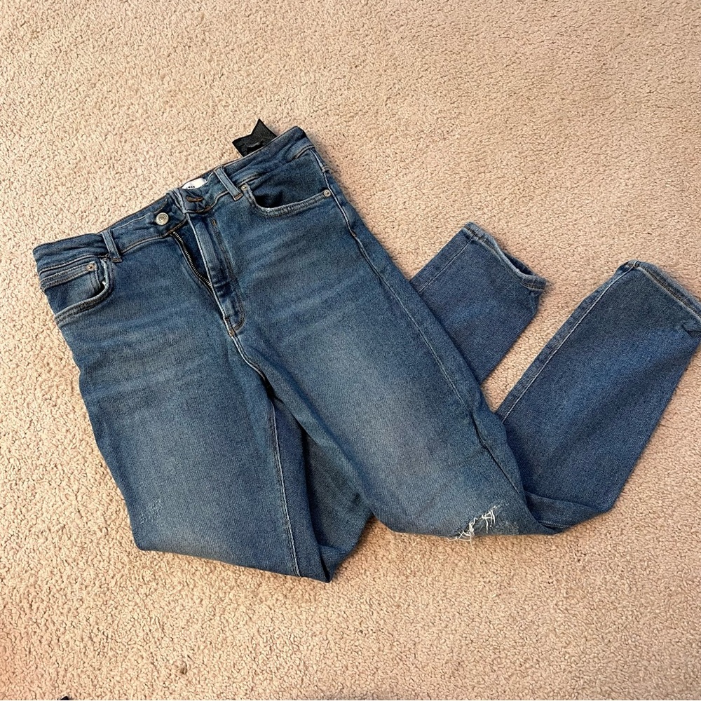 zara • skinny crop jeans